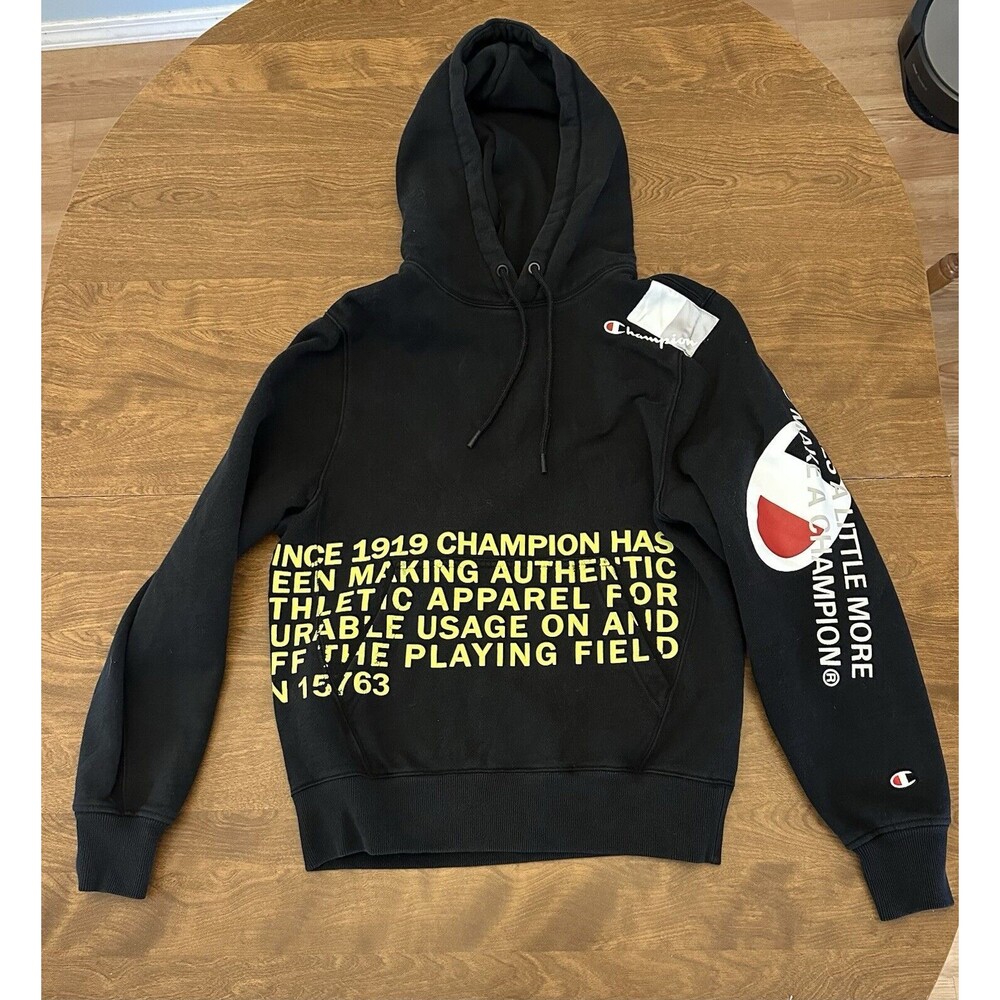 Champion Hoodie Sweatshirt Mens Small Super Fleece 2.0 Behind The Label 1919
